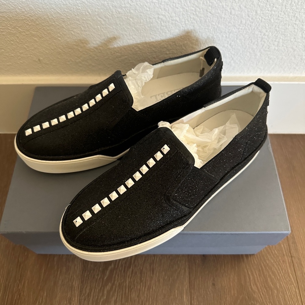 Hogan Black Slip-On Glitter Sneaker